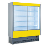 Vitrine Murale Laquée P.650  Avec Portes Coulissantes - VULCANO