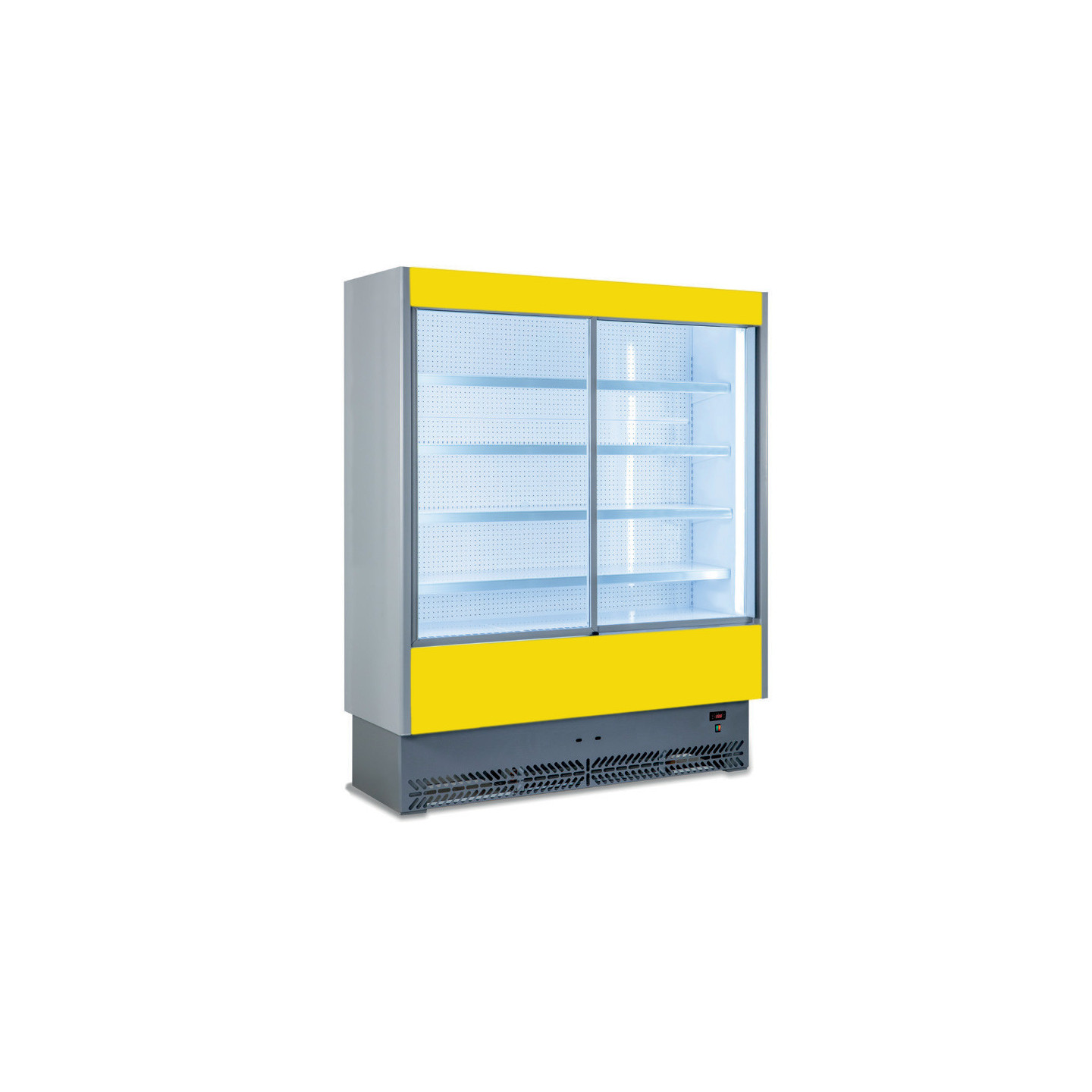Vitrine Murale Laquée P.650  Avec Portes Coulissantes - VULCANO