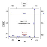 Chambre froide négative H2200 P1800 Combisteel-mondialchr.com