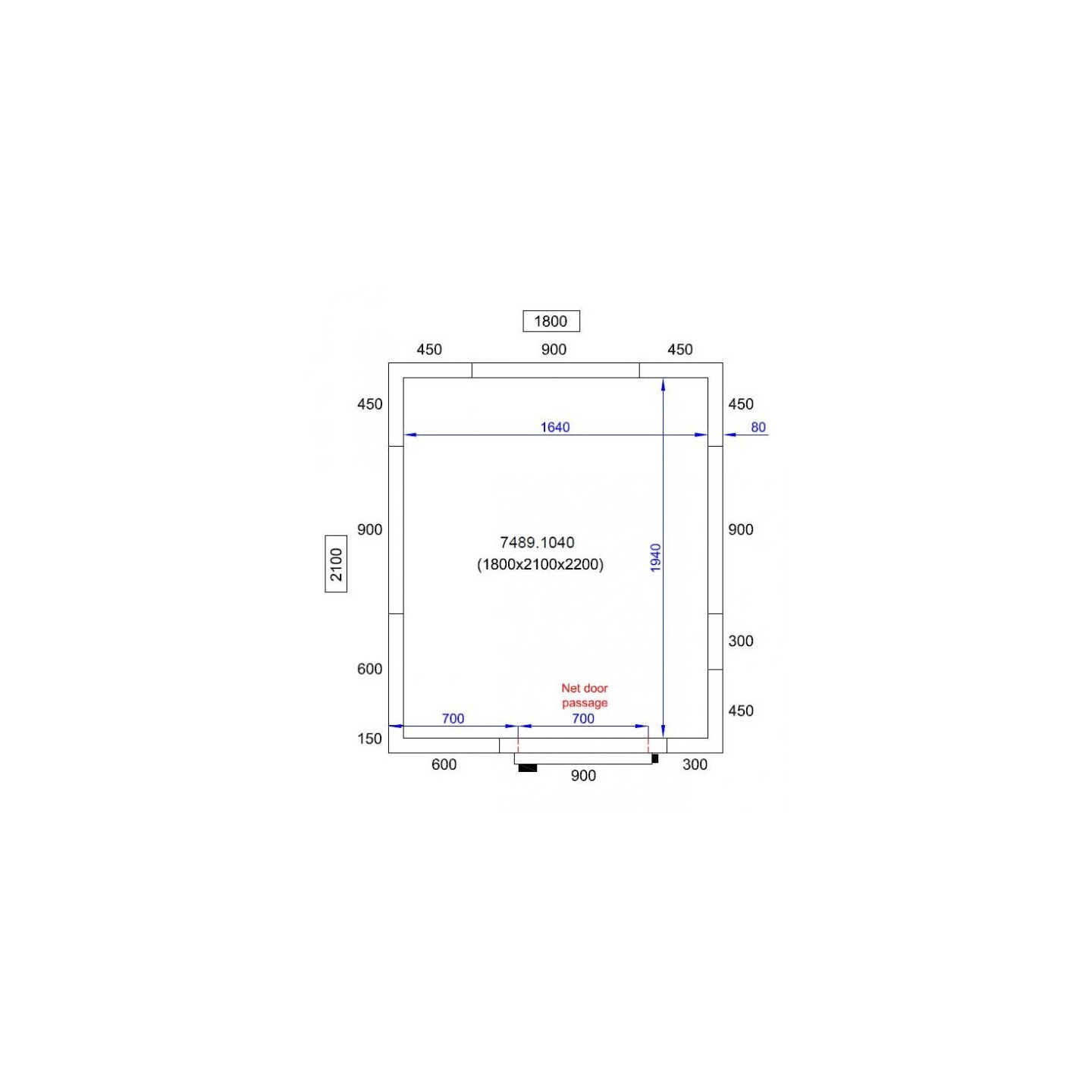 Chambre froide négative H2200 P2100 Combisteel-mondialchr.com