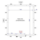 Chambre froide négative H2200 P2400 Combisteel-mondialchr.com