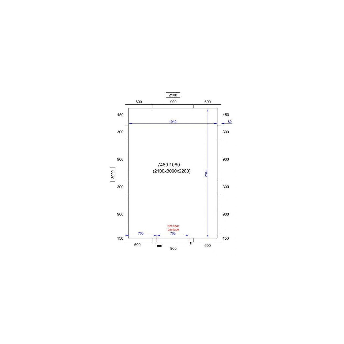 Chambre froide négative H2200 P3000 Combisteel-mondialchr.com