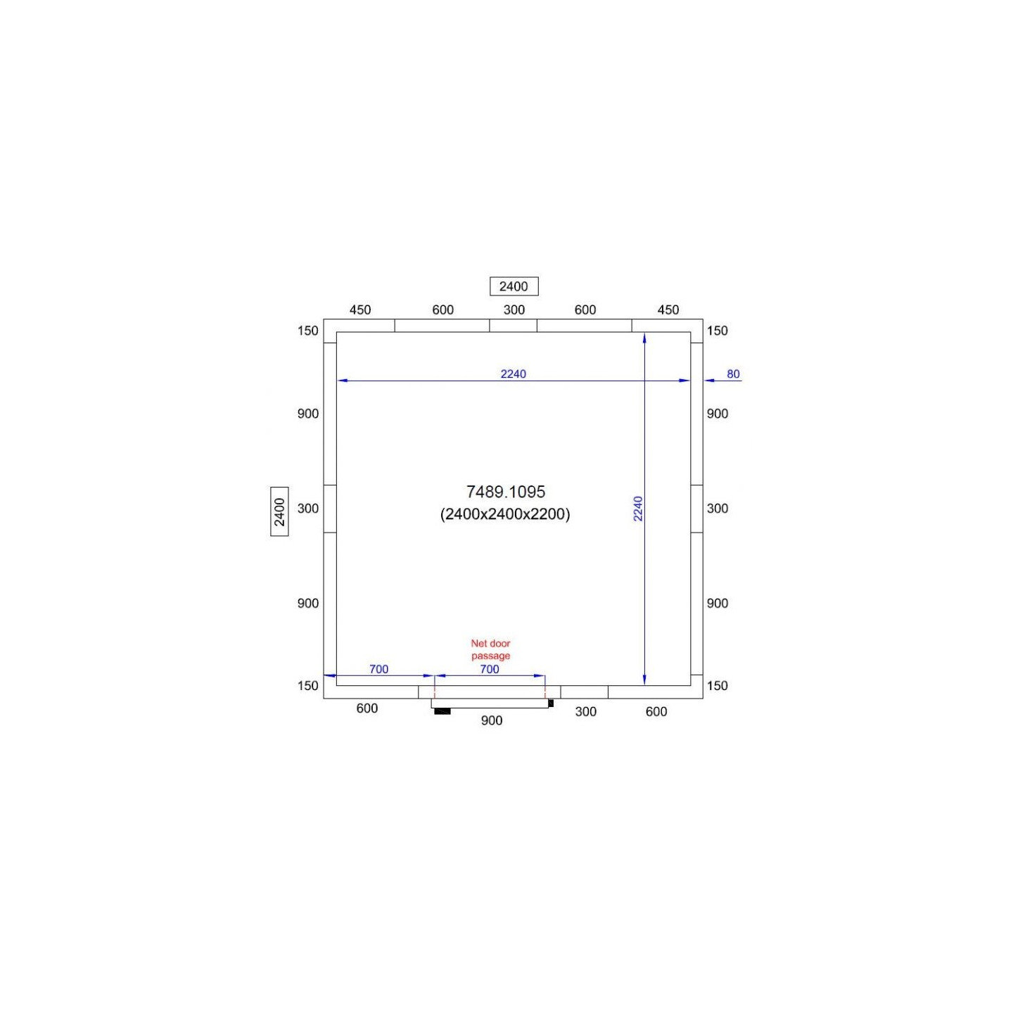 Chambre froide négative H2200 P2400 Combisteel-mondialchr.com