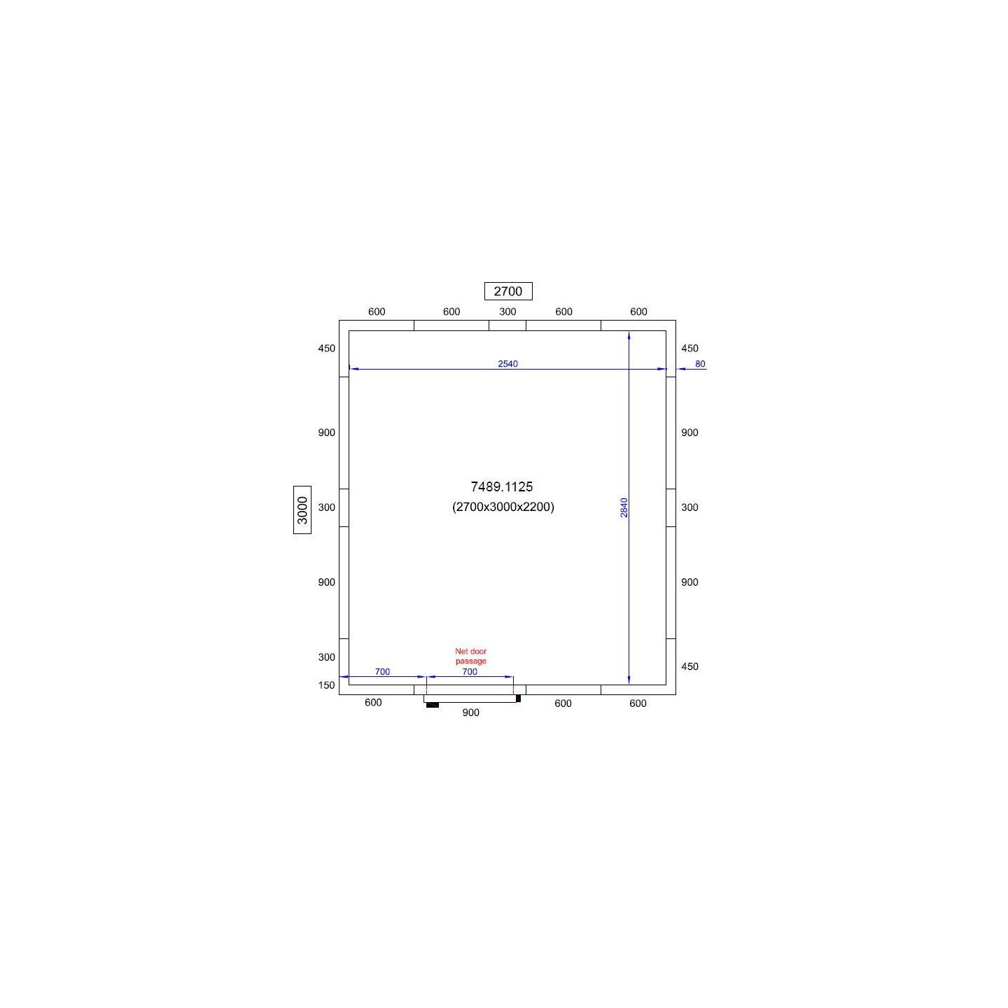 Chambre froide négative H2200 P3000 Combisteel-mondialchr.com