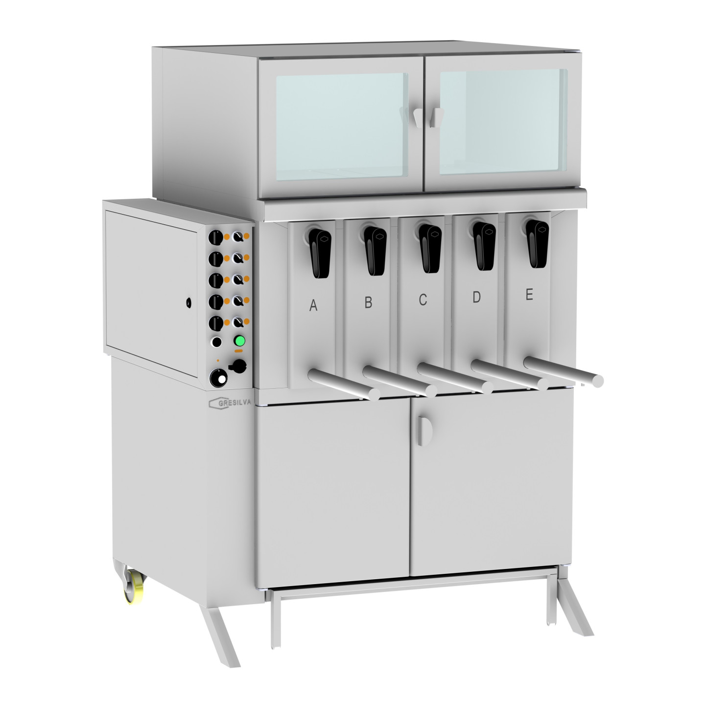 Rôtissoire grill vertical GV5 gresilva pour poulet braisé-mondialchr.com