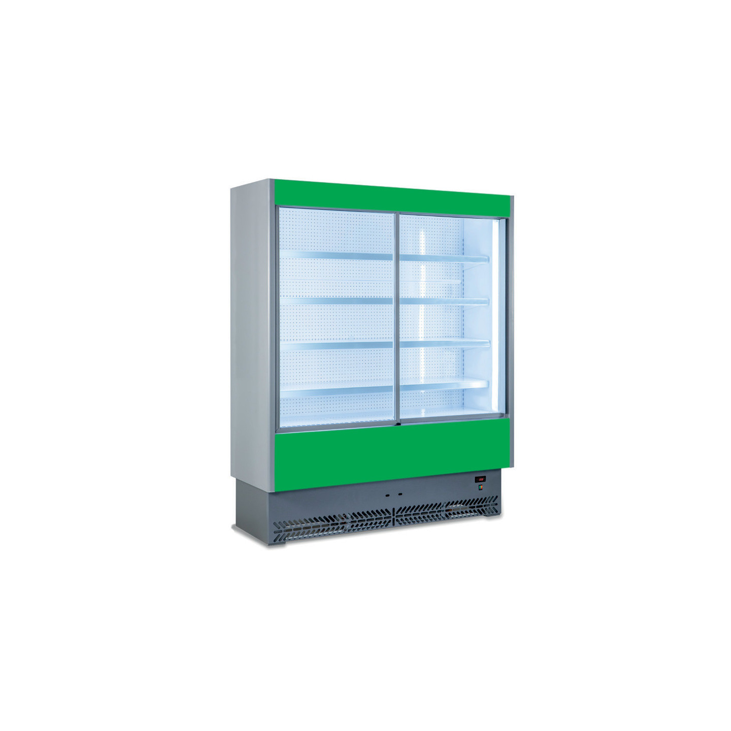 Vitrine Murale Laquée 1350mm P.650 Avec Portes Coulissantes - VULCANO