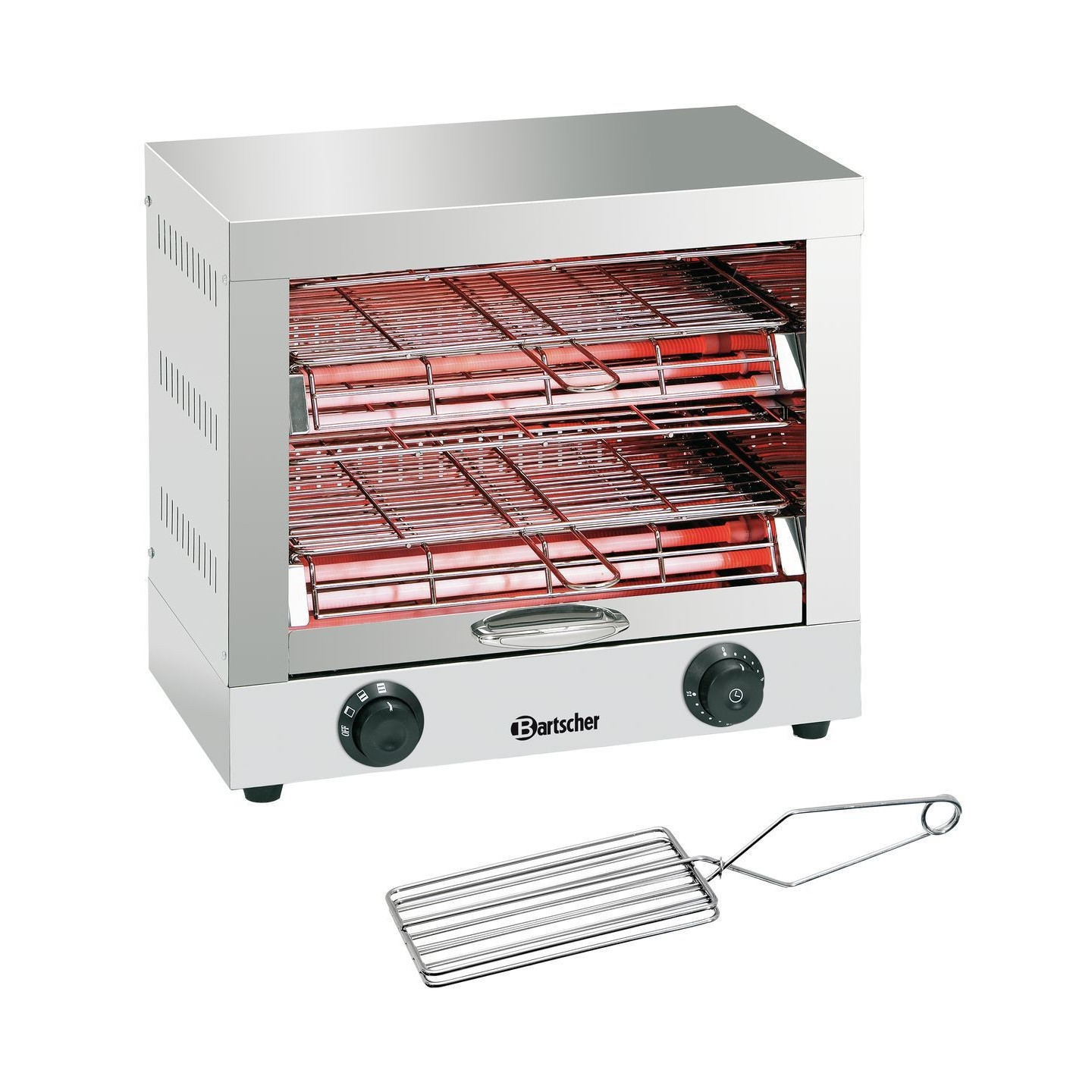 Appareil toaster gratiner double Bartscher A151600-mondialchr.com