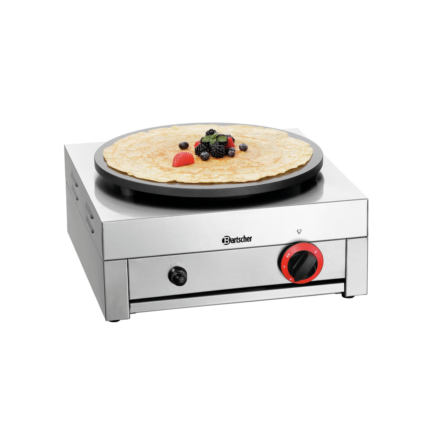Crêpière gaz professionnelle 1CP400G Bartscher 1043613-mondialchr.com