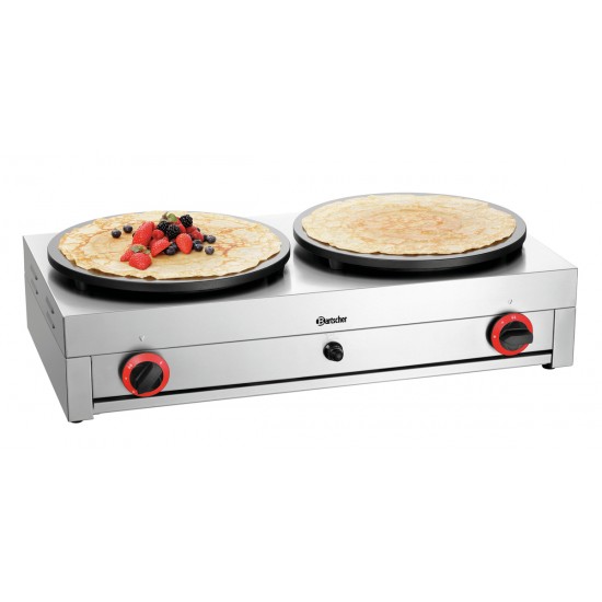 Crêpière gaz double 2CP400G Bartscher 1043623-mondialchr.com