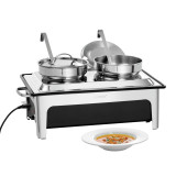 Soupière double électrique 2x4L 2200w Bartscher-mondiamchr.com