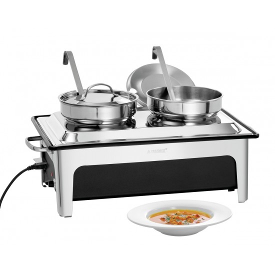 Soupière double électrique 2x4L 2200w Bartscher-mondiamchr.com