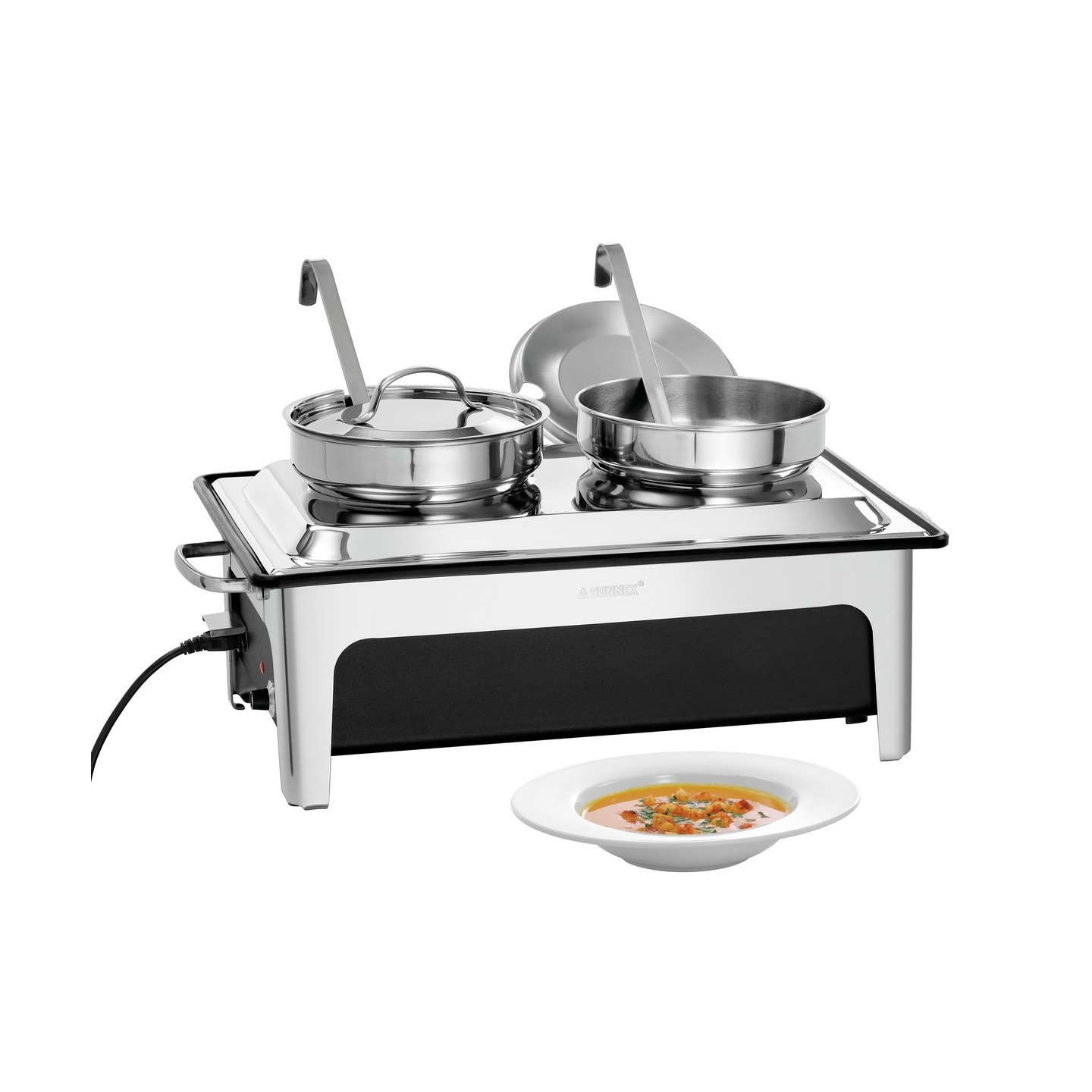 Soupière double électrique 2x4L 2200w Bartscher-mondiamchr.com