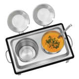 Soupière double électrique 2x4L 2200w Bartscher-mondiamchr.com