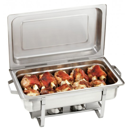 chafing dish GN1/1 avec chauffage en gel combustible-mondialchr.com