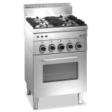Fourneau 4 feux vifs sur 1 four gaz avec grill électrique MBM