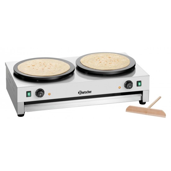 Crêpière électrique professionnelle 2CP400 BARTSCHER 104457-mondialchr.com