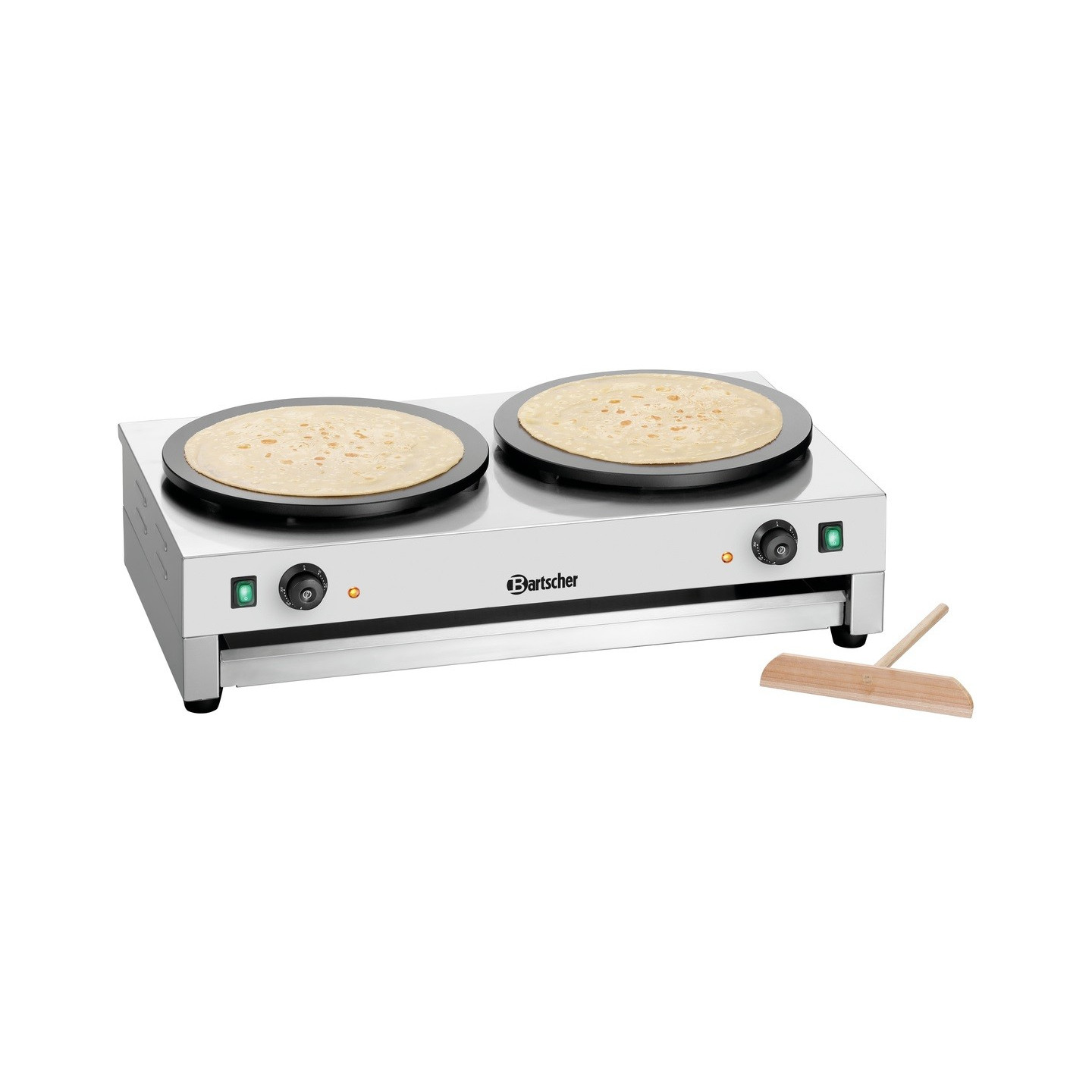Crêpière électrique professionnelle 2CP400 BARTSCHER 104457-mondialchr.com