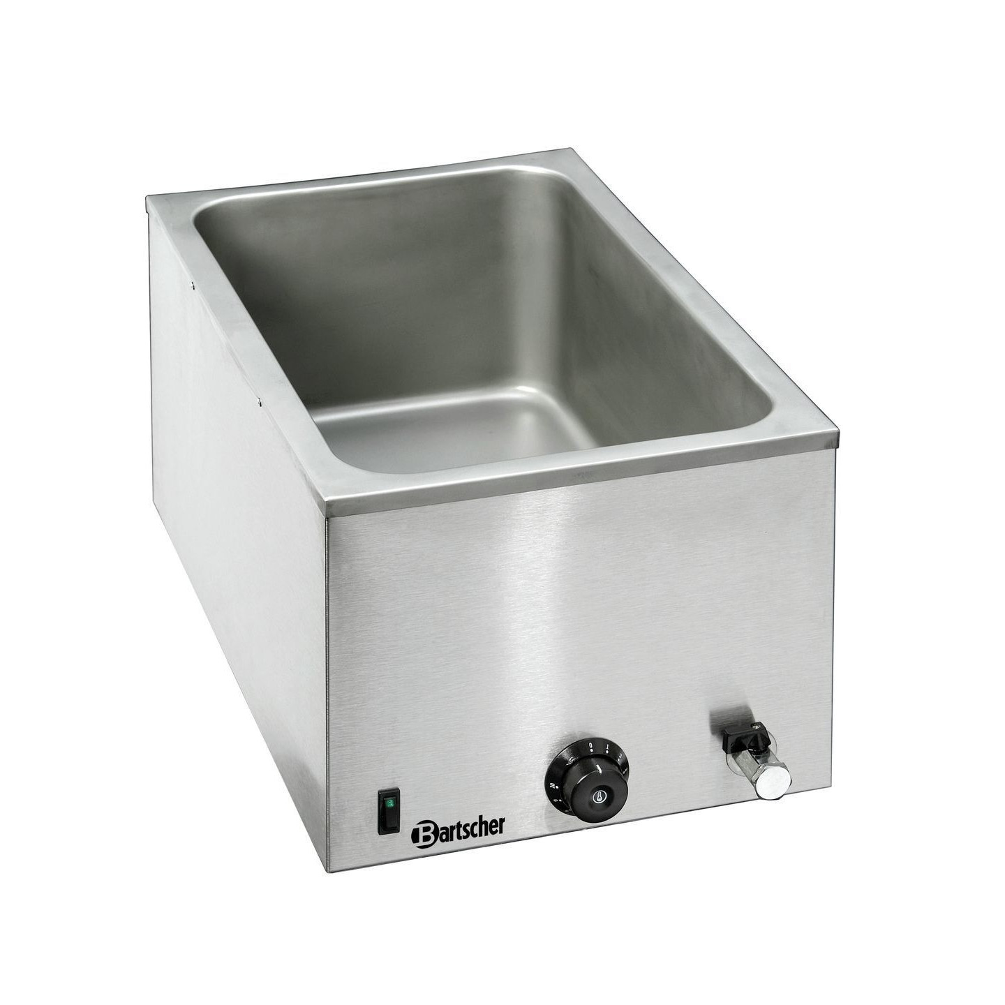Bain Marie GN11 avec robinet 200mm Bartscher 200207-mondialchr.com