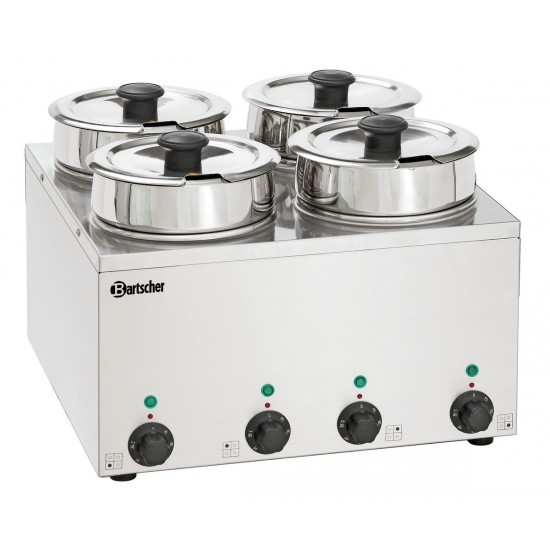 Bain Marie Hotpot 4x pot 3 5L Bartscher 608035-mondialchr.com