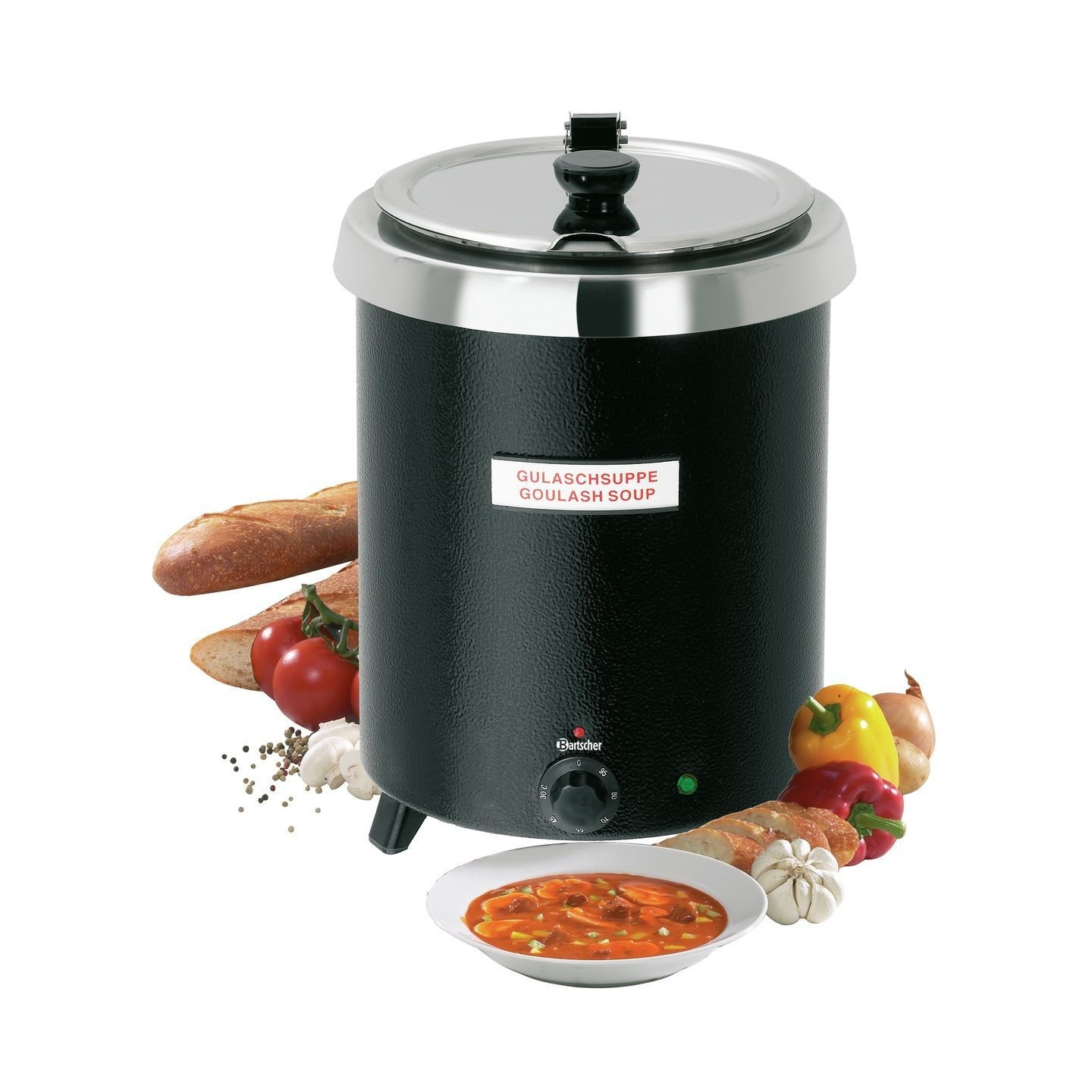 Soupière Club noire 8 5L Bartscher 100067-mondialchr.com