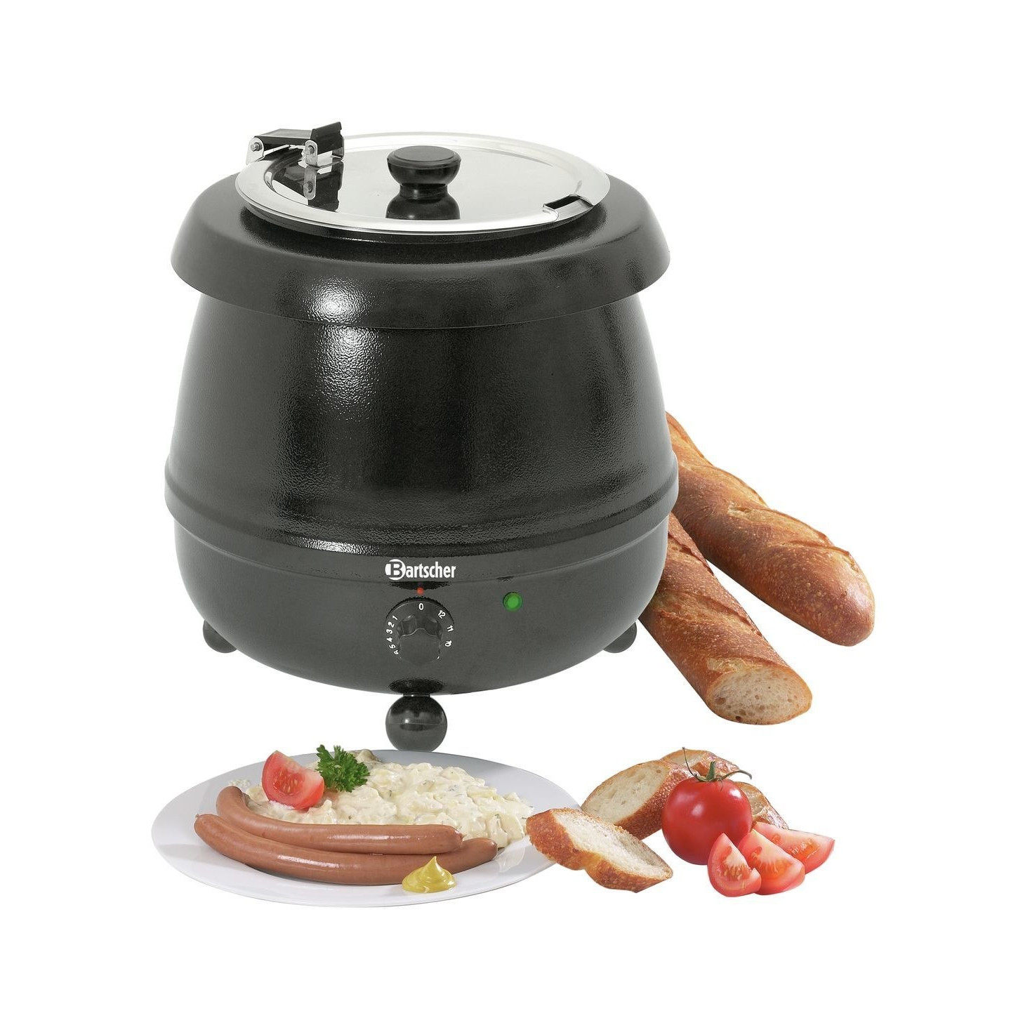 Soupière Party noire 9L Bartscher 100054-mondialchr.com