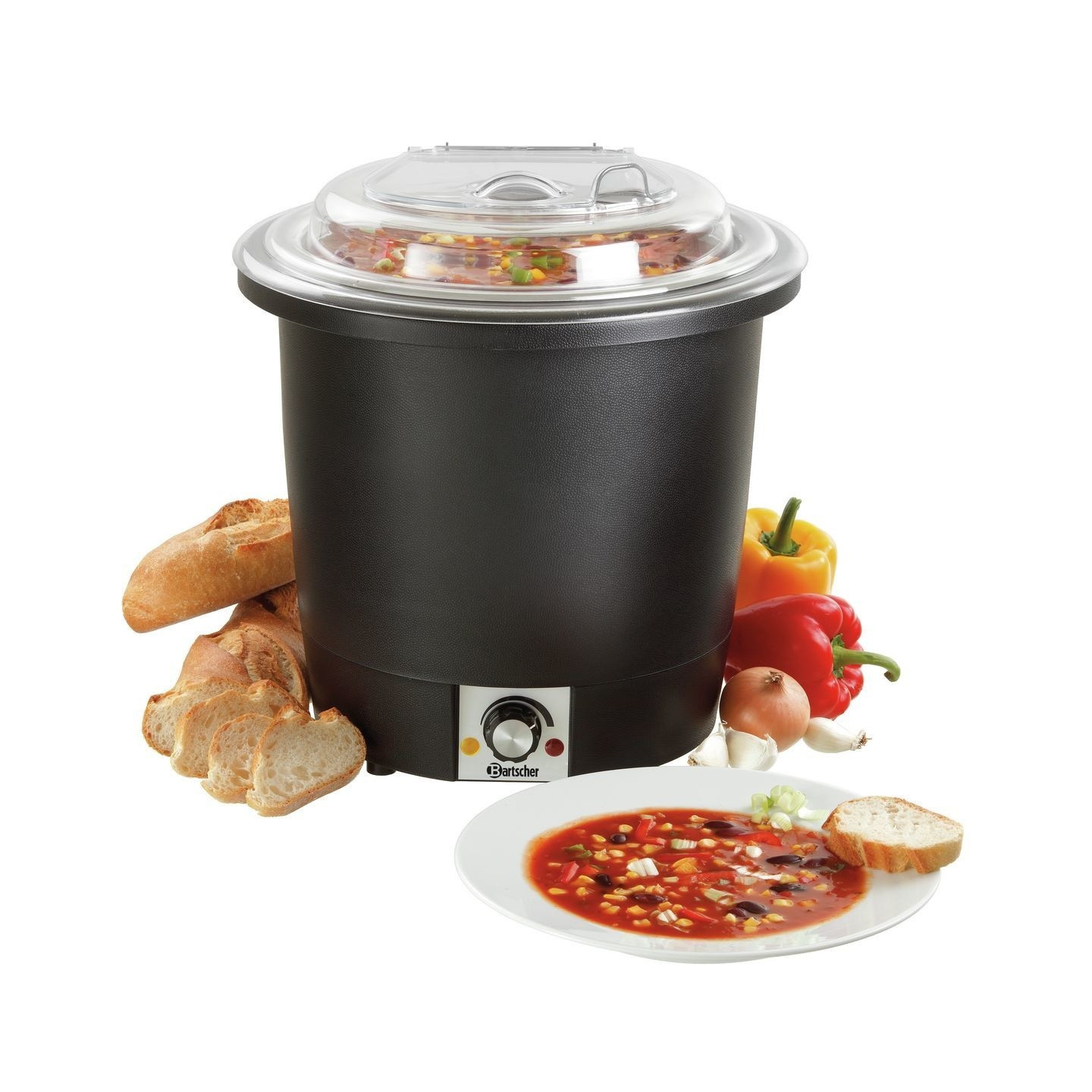Soupière noire 10L Bartscher 100048-mondialchr.com