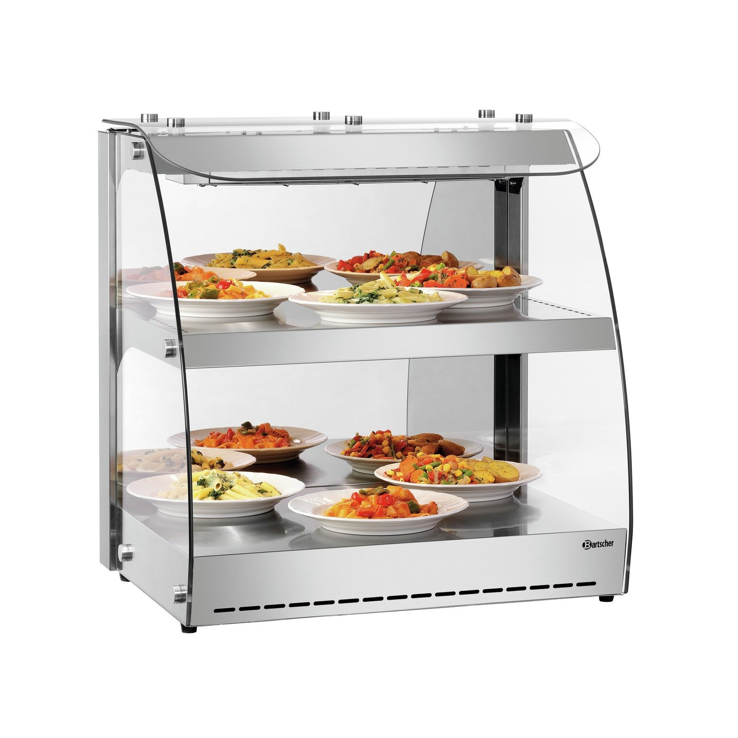 vitrine de comptoir chauffante 5900 2ER Bartscher 305064-mondialchr.com