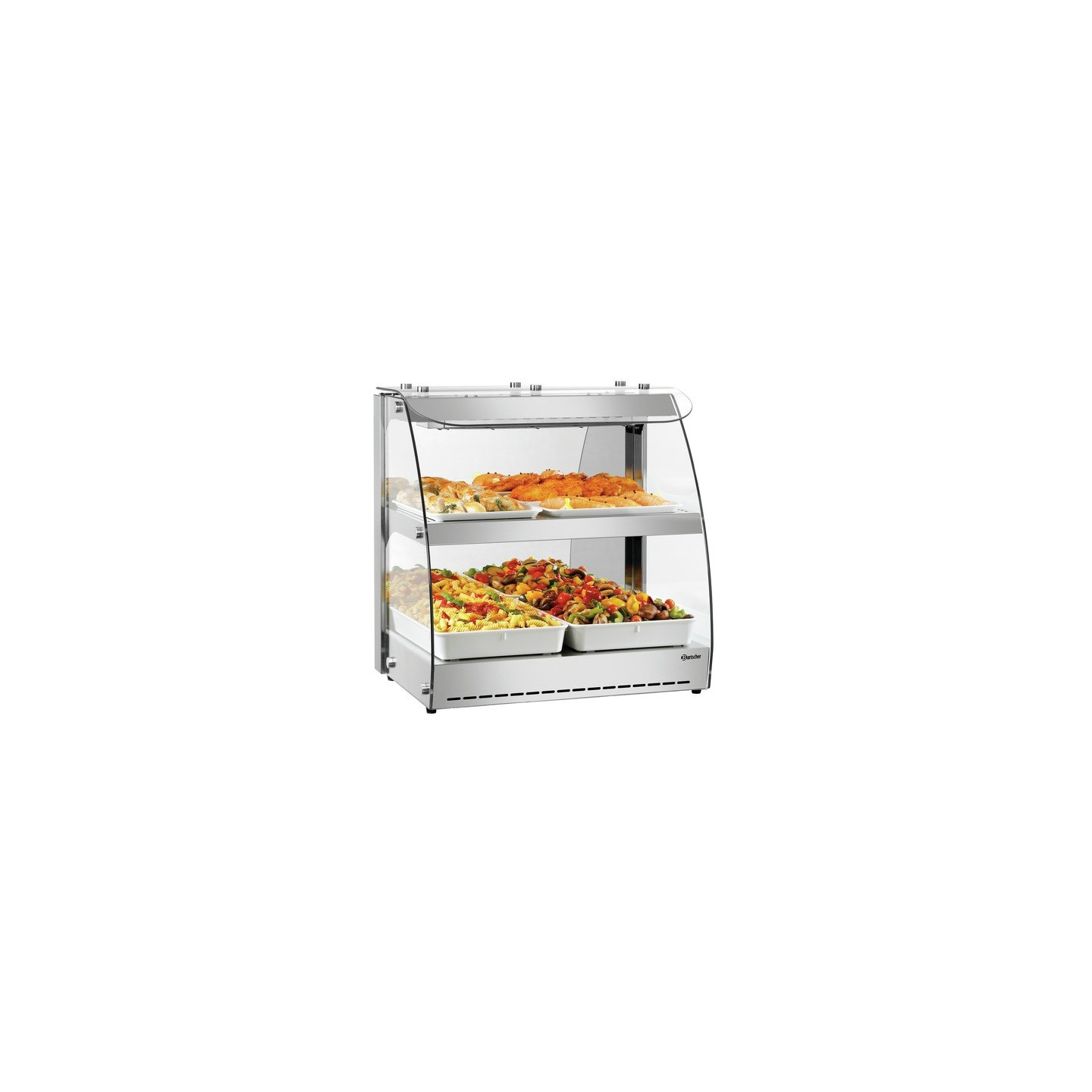 vitrine de comptoir chauffante 5900 2ER Bartscher 305064-mondialchr.com