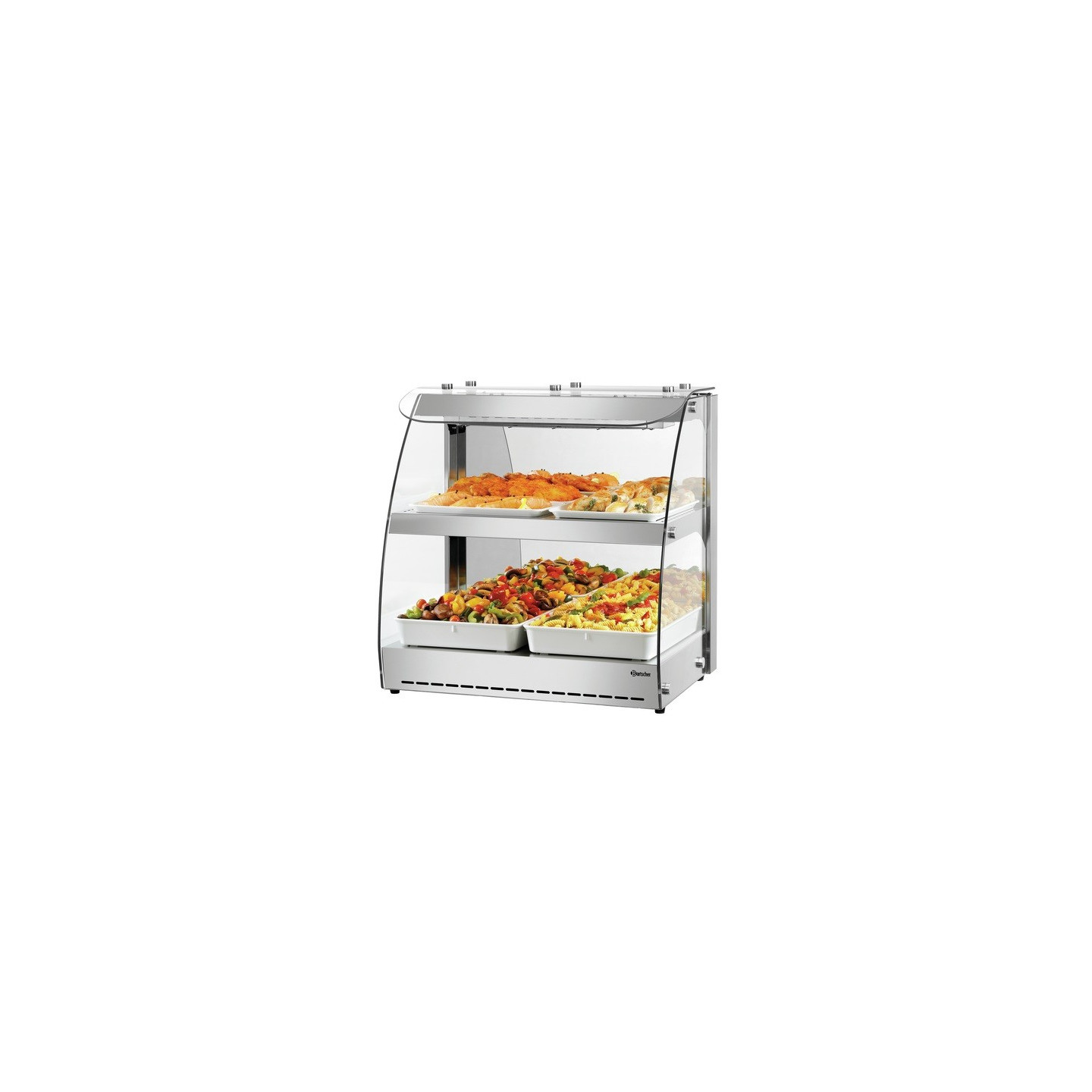 vitrine de comptoir chauffante 5900 2ER Bartscher 305064-mondialchr.com