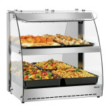 vitrine de comptoir chauffante 5900 2ER Bartscher 305064-mondialchr.com