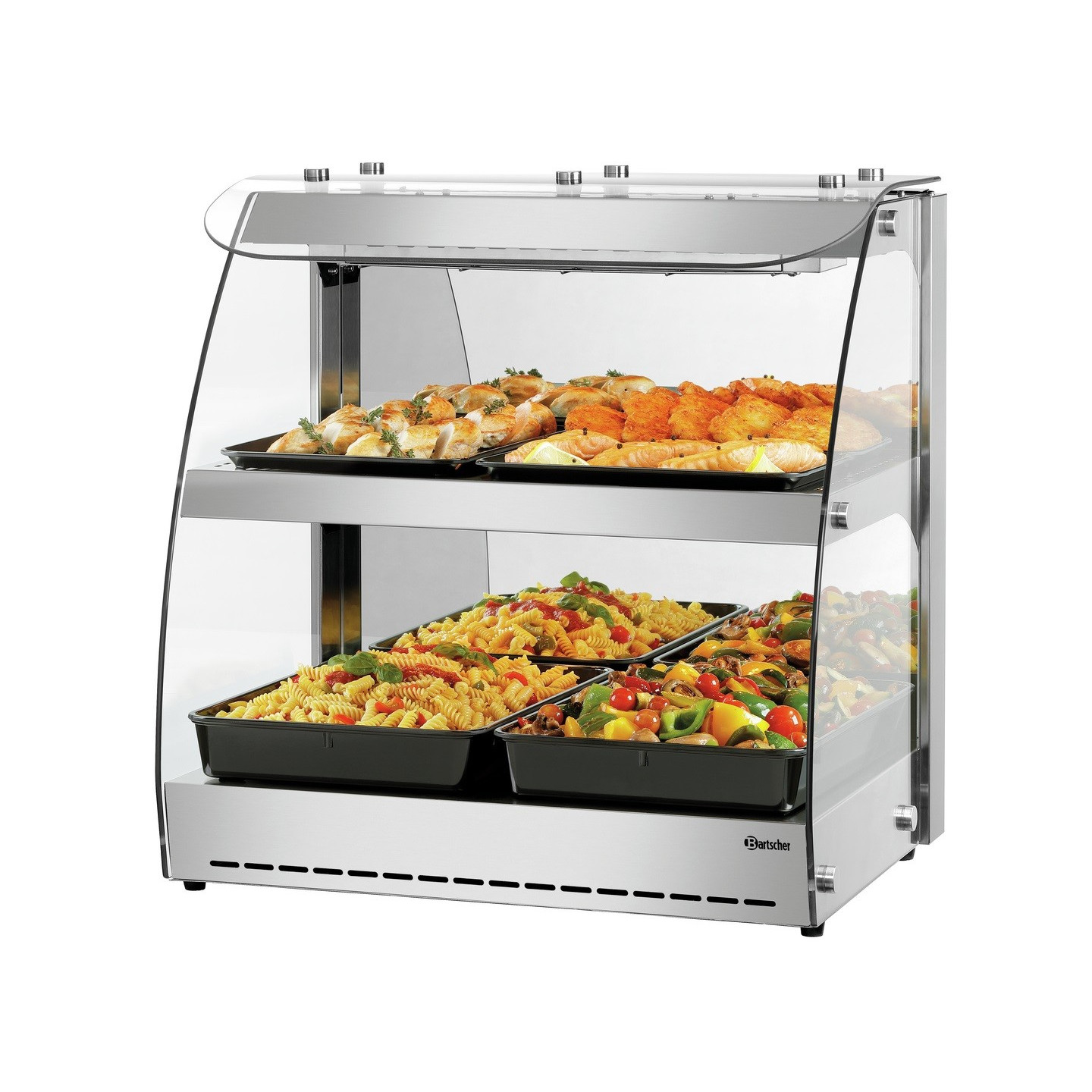 vitrine de comptoir chauffante 5900 2ER Bartscher 305064-mondialchr.com