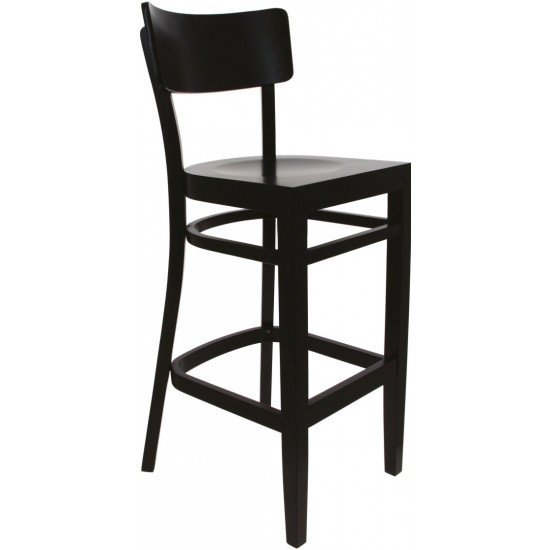 Chaise haute de restaurant Bastia wengé Valero-mondialchr.com