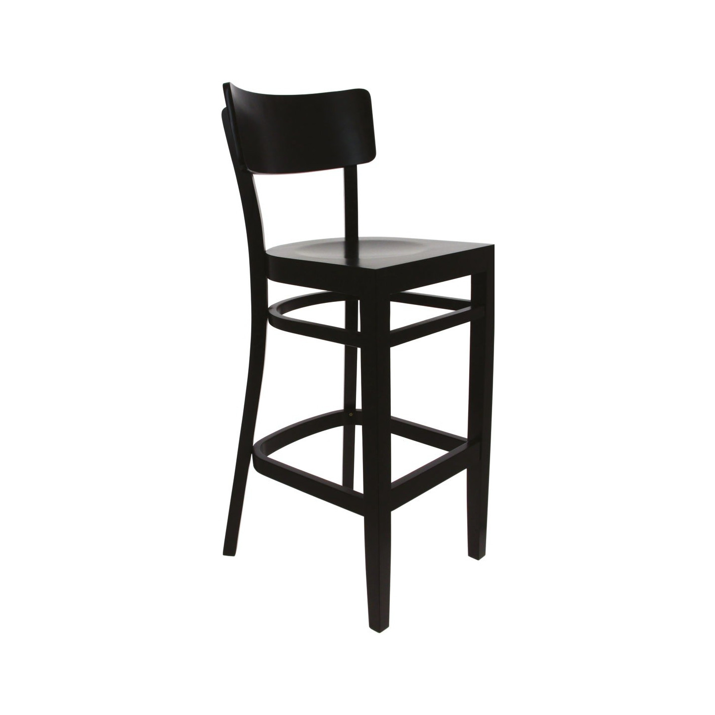 Chaise haute de restaurant Bastia wengé Valero-mondialchr.com