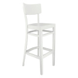 Chaise haute de restaurant Bastia Blanc Valero-mondialchr.com
