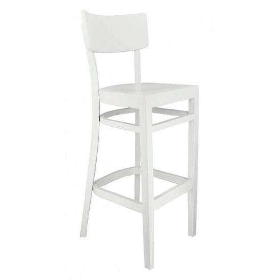 Chaise haute de restaurant Bastia Blanc Valero-mondialchr.com