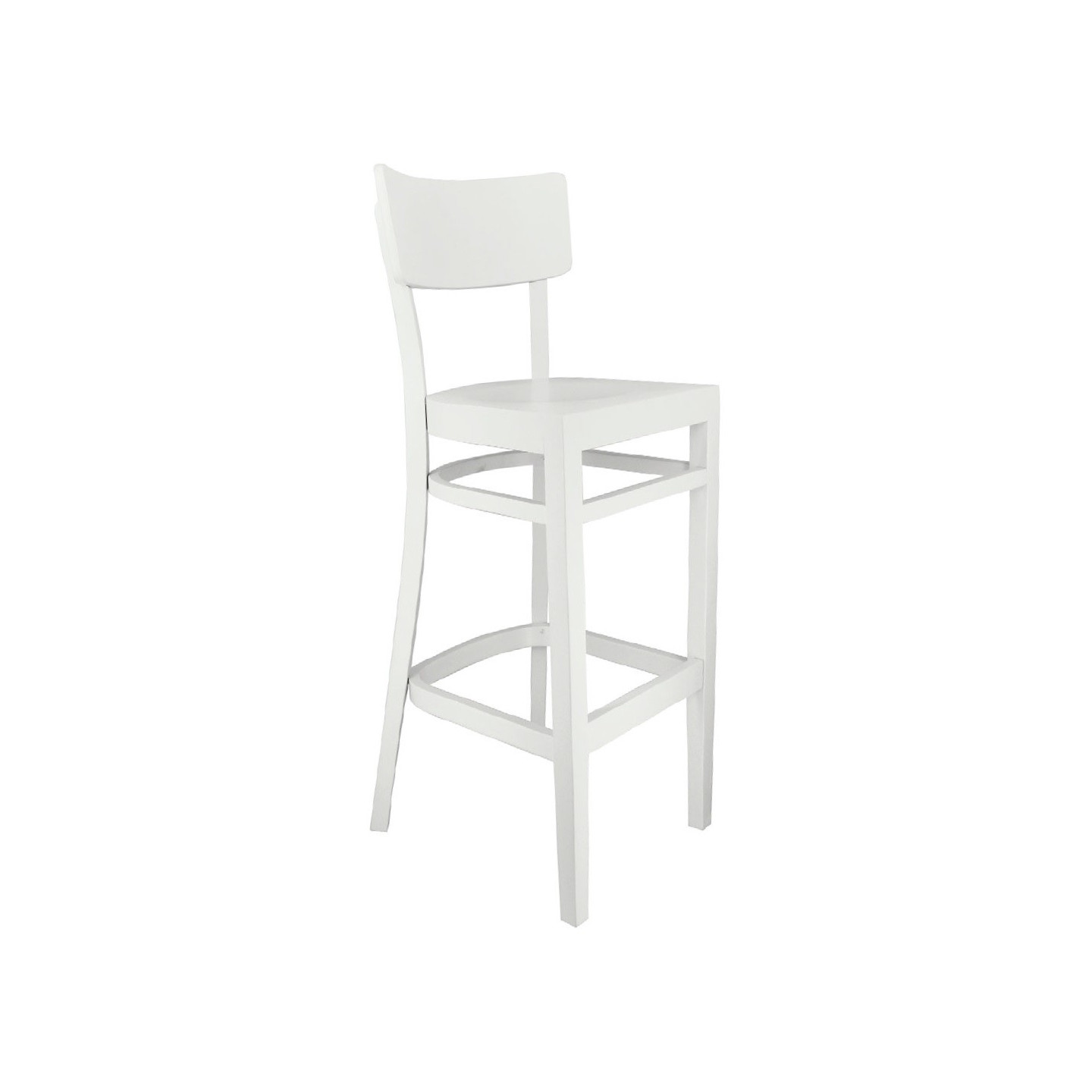 Chaise haute de restaurant Bastia Blanc Valero-mondialchr.com