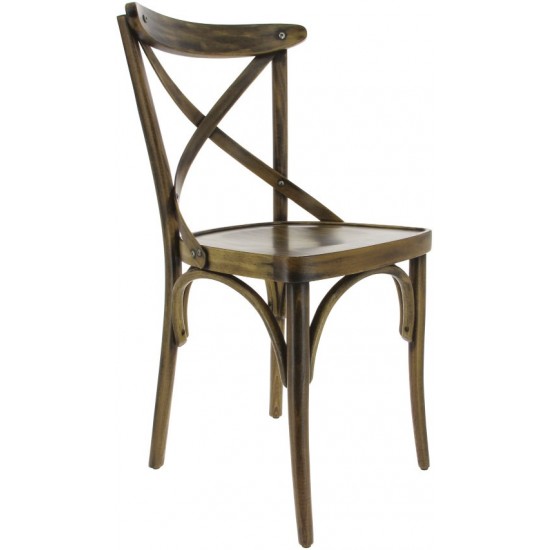 Chaise de restaurant Chinon Hêtre cérusé foncé Valero-mondialchr.com