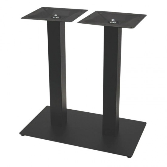 Piètement double de table de restaurant noir Entry Valero-mondialchr.com