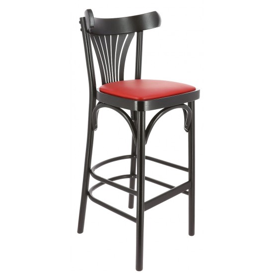 Chaise haute de restaurant New Orleans Hêtre noir Valero-mondialchr.com