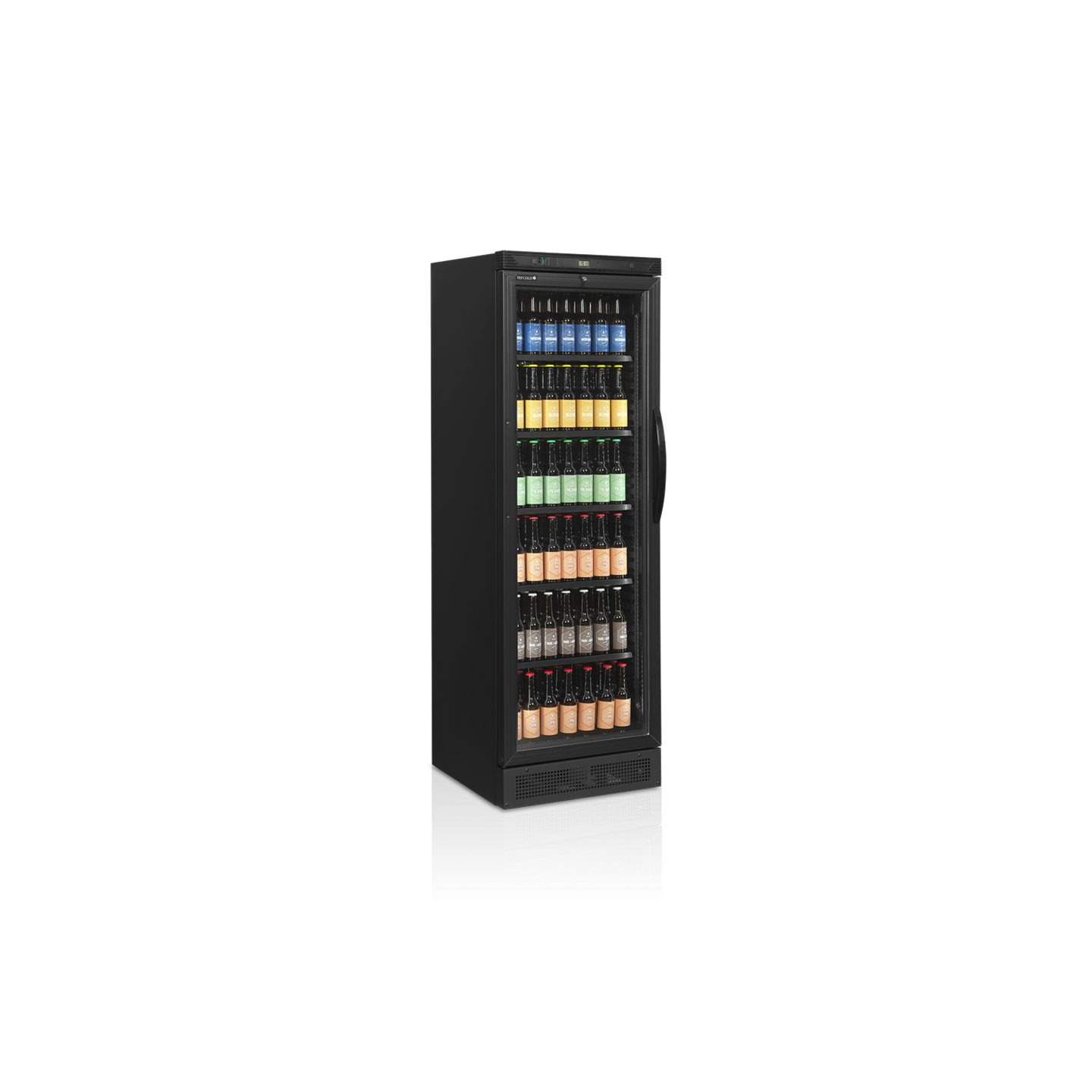 Réfrigérateur à boissons avec charnières côté gauche CEV425 BLACK L H 43909 TEFCOLD-mondialchr.com