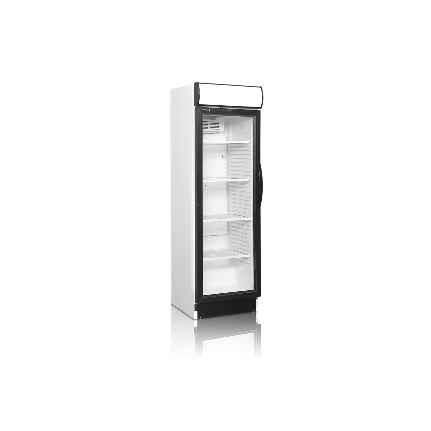 Réfrigérateur à boissons, charnières côté gauche CEV425CP 2 LED L/H  43882 TEFCOLD-mondialchr.com