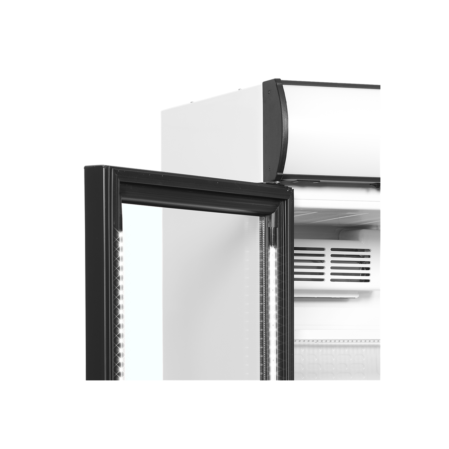 Réfrigérateur à boissons, charnières côté gauche CEV425CP 2 LED L/H  43882 TEFCOLD-mondialchr.com