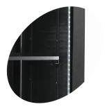Vitrine réfrigérée noire SCU1425H 33579 TEFCOLD-mondialchr.com