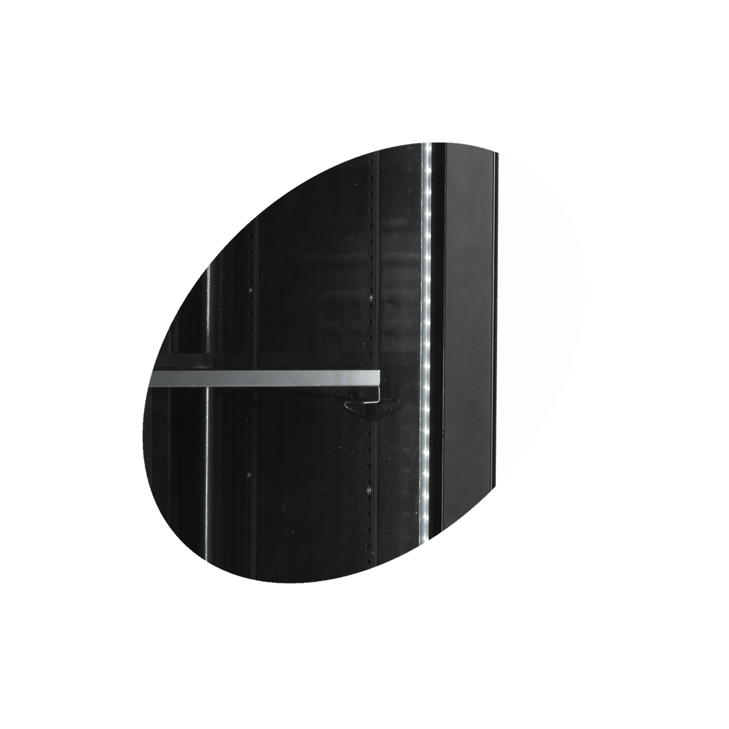 Vitrine réfrigérée noire SCU1425H 33579 TEFCOLD-mondialchr.com