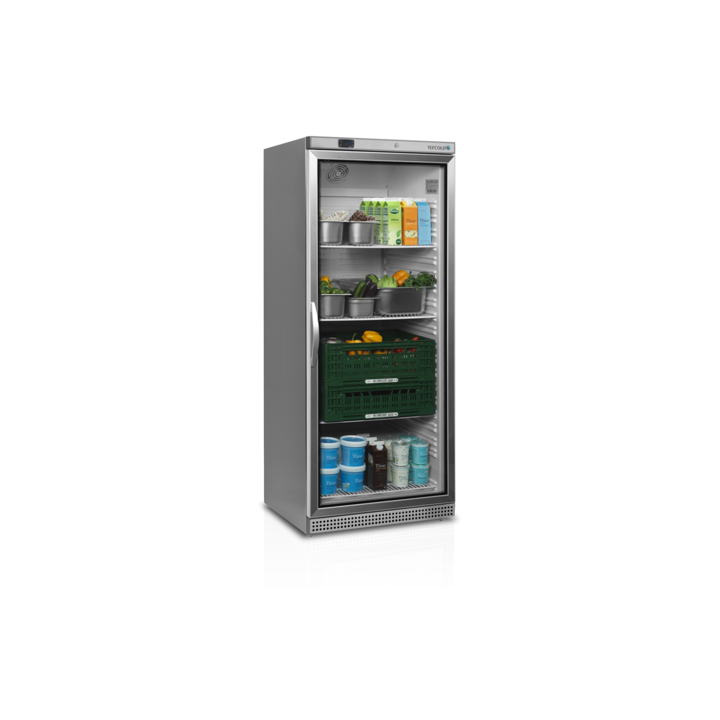 Réfrigérateur vitré GN2/1 UR600SG 32946  TEFCOLD-mondialchr.com