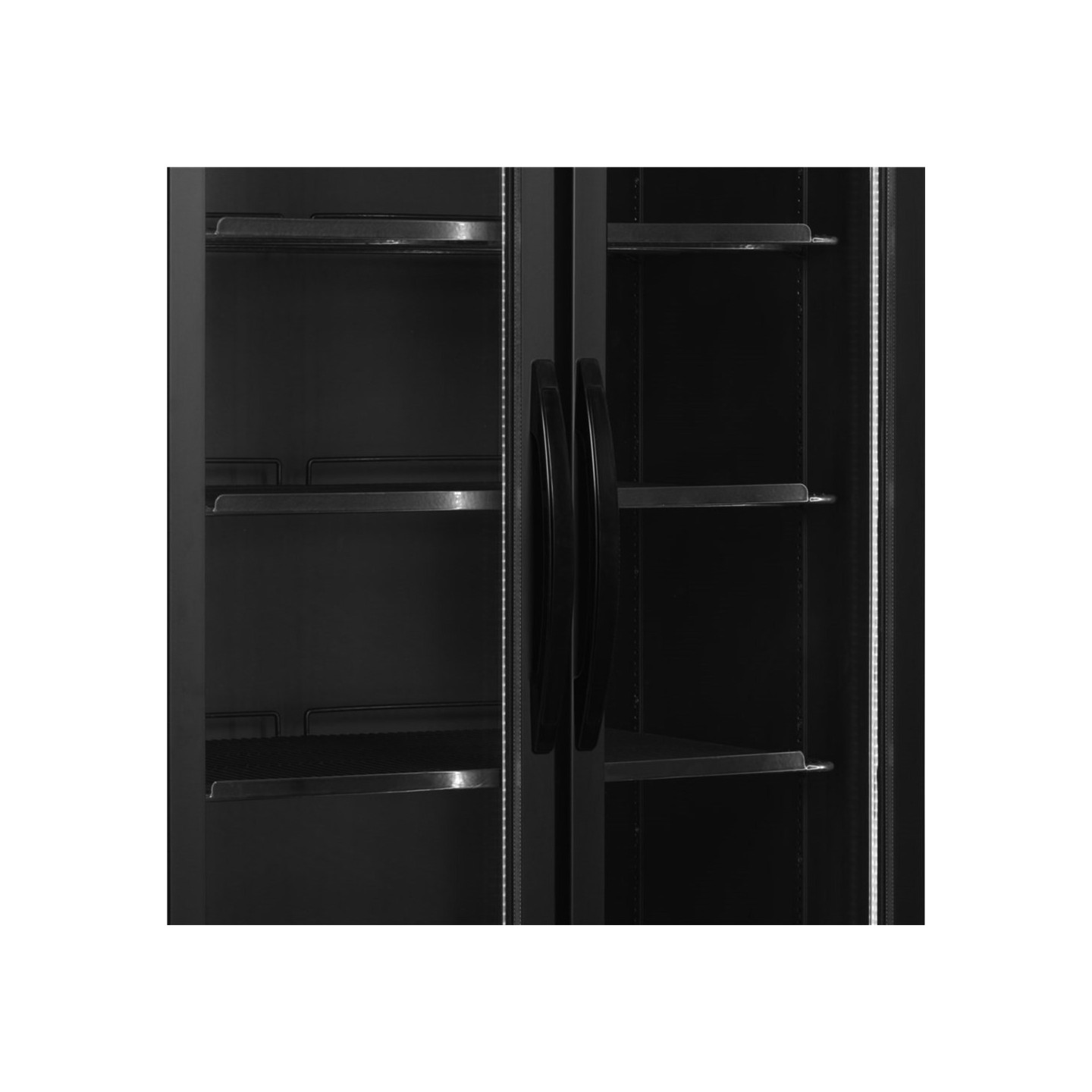 Vitrine réfrigérée noire FS890H BLACK 2 portes 34753 TEFCOLD-mondialchr.com
