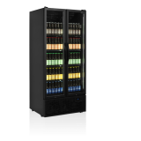 Vitrine réfrigérée noire FS890H BLACK 2 portes 34753 TEFCOLD-mondialchr.com