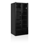 Vitrine réfrigérée noire FS890H BLACK 2 portes 34753 TEFCOLD-mondialchr.com
