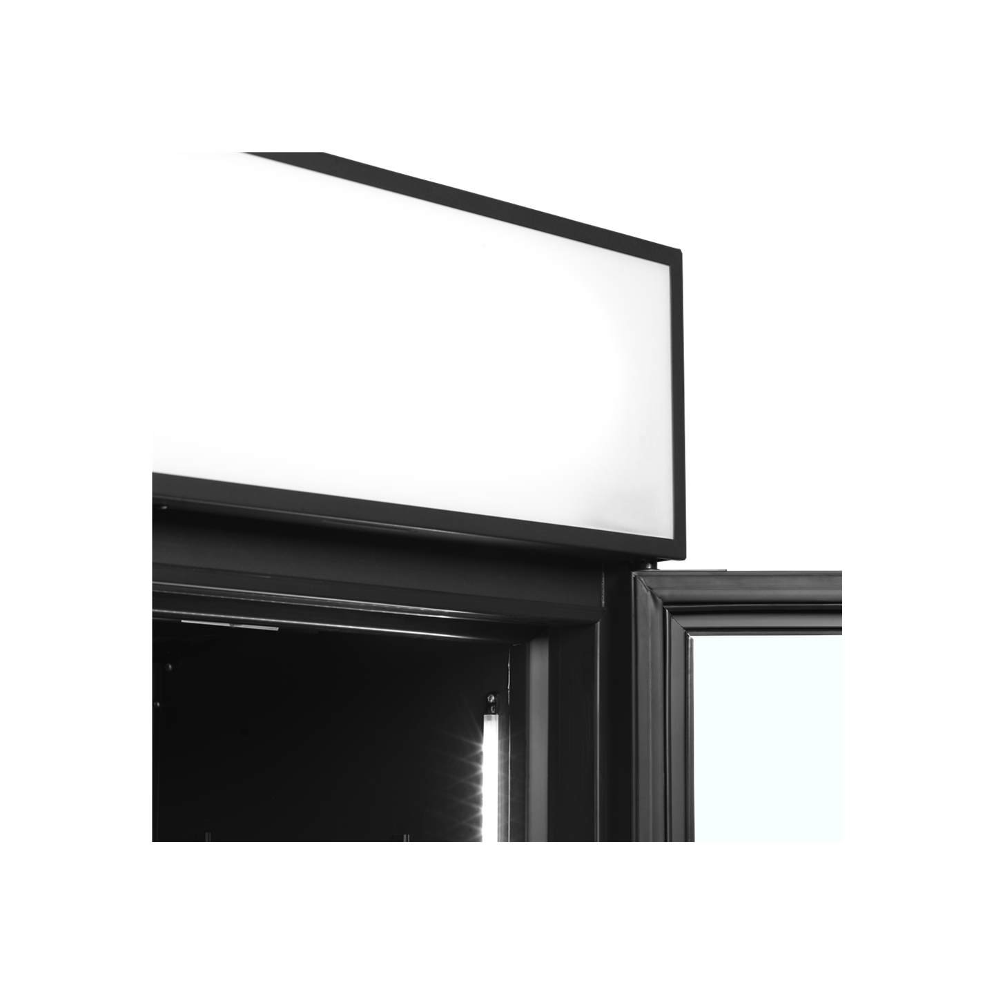 Vitrine réfrigérée noire FSC1000H BLACK  2 portes 34754 TEFCOLD-mondialchr.com