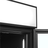 Vitrine réfrigérée noire FSC1200H BLACK 2 portes 34756 TEFCOLD-mondialchr.com